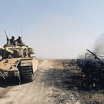 Israeli tank, Golan Heights, 1973